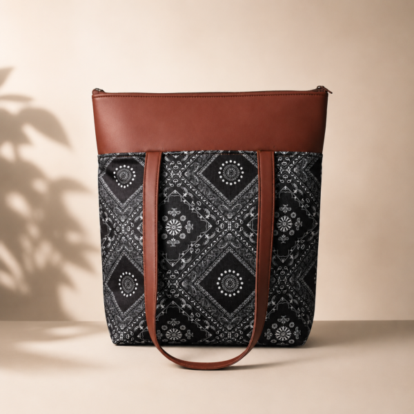 ChatGPT Image Jul 30, 2026, 07_34_21 PM Utsav Bandana Paisley Print Tote Bag