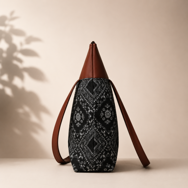 ChatGPT Image Jul 30, 2026, 07_35_43 PM Utsav Bandana Paisley Print Tote Bag