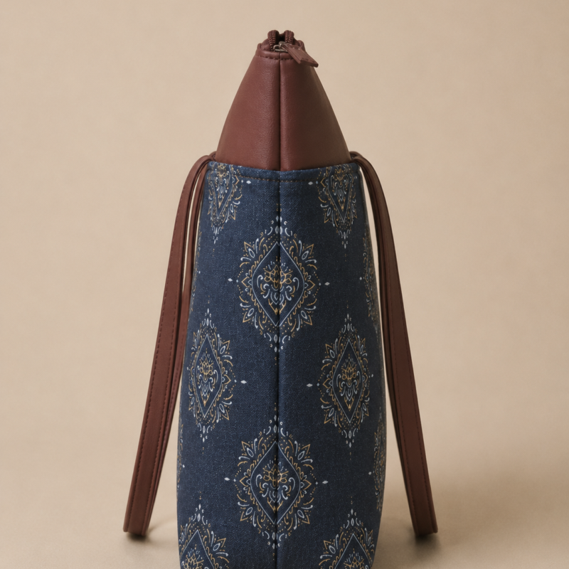 ChatGPT Image Jun 12, 2026, 11_11_13 PM Utsav Medallion Diamond Print Tote Bag