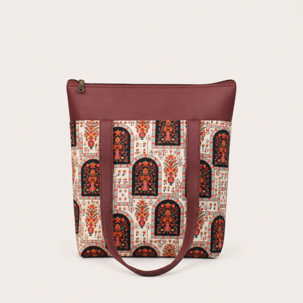 ChatGPT Image Jun 17, 2026, 12_42_25 PM Utsav Mughal Floral Print Tote Bag
