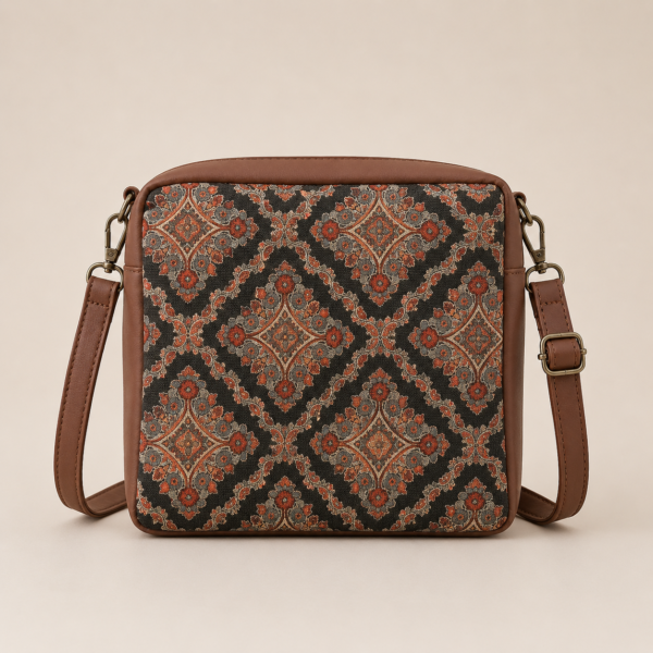 Saara Ajrakh Print Sling Bag