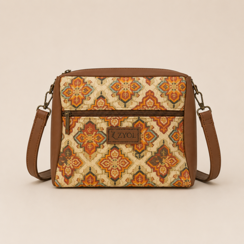ChatGPT Image Jun 26, 2026, 07_07_59 PM Saara Rajwadi angan Print Sling Bag