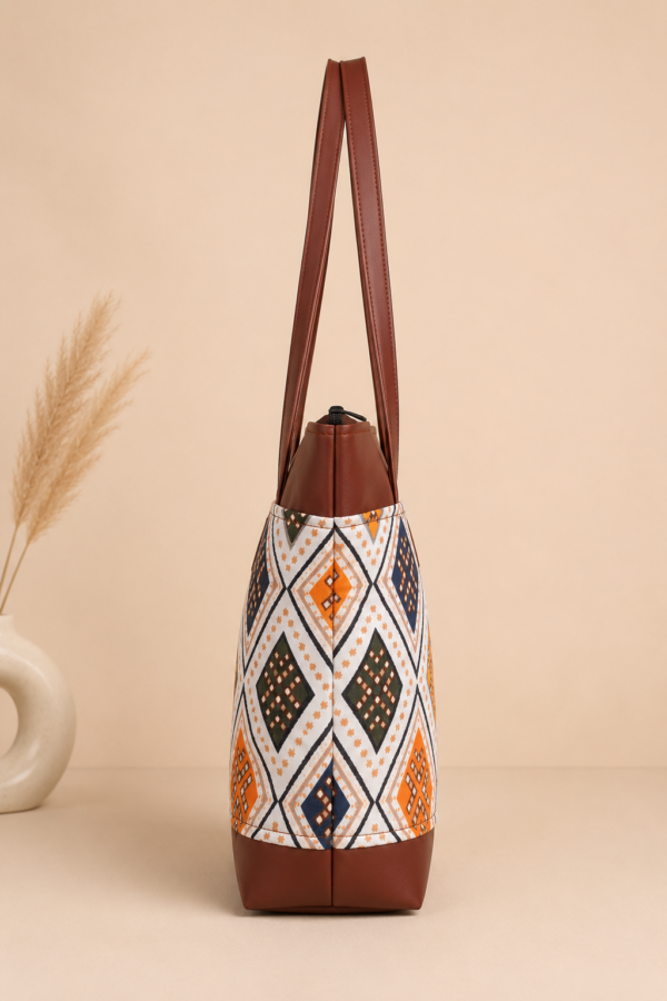 ChatGPT Image May 11, 2026, 09_19_23 PM ZARI Tote & RIVA Sling Bag Combo – Bandhani Ivory print
