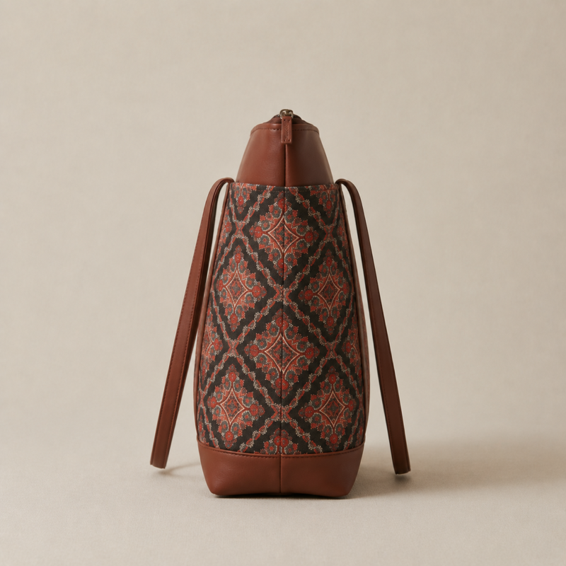 ChatGPT Image May 9, 2026, 09_32_42 PM ZARI Tote & RIVA Sling Bag Combo – Ajrakh Print
