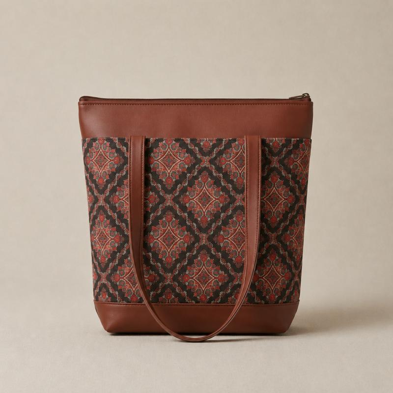 ChatGPT Image May 9, 2026, 09_32_45 PM ZARI Tote & RIVA Sling Bag Combo – Ajrakh Print