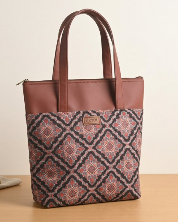 Utsav Ajrakh Print Tote Bag