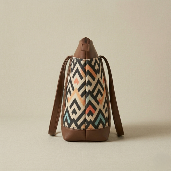 Gemini_Generated_Image_sghsnesghsnesghs ZARI Tote & GULNAAR Sling Bag Combo – Chevron Geometric Print