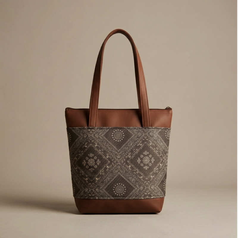 Zari Bandana Paisley Print tote Bag
