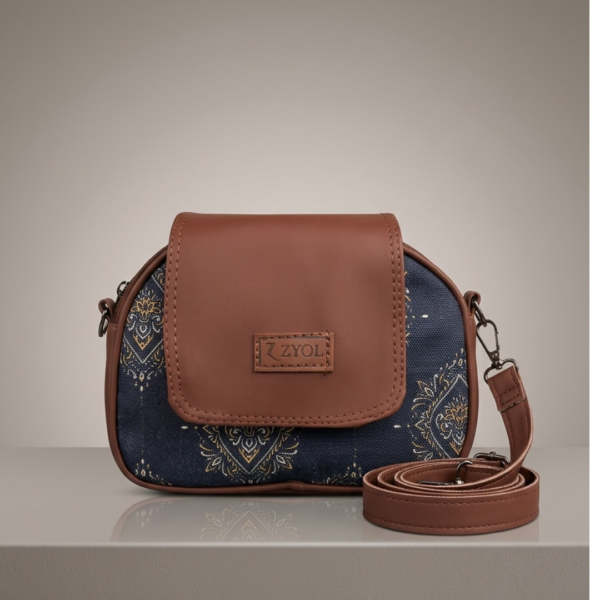 Untitled design (52) Riva Medallion Diamond Print Sling Bag
