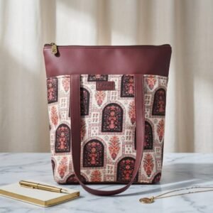 Utsav Mughal Floral Print Tote Bag