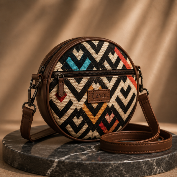 ChatGPT Image May 19, 2026, 11_09_18 PM Gulnaar Chevron Geometric print Sling Bag