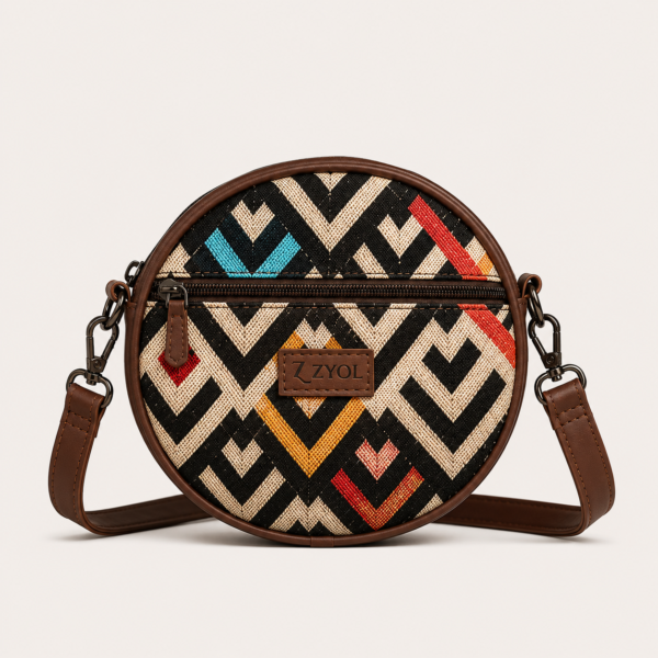 ChatGPT Image May 19, 2026, 11_31_17 PM Gulnaar Chevron Geometric print Sling Bag