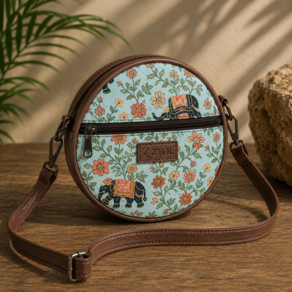 ChatGPT Image May 20, 2026, 09_22_32 PM Gulnaar Royal Elephant motif Sling Bag