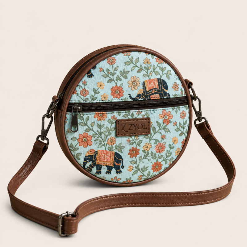 ChatGPT Image May 20, 2026, 09_23_53 PM Gulnaar Royal Elephant motif Sling Bag