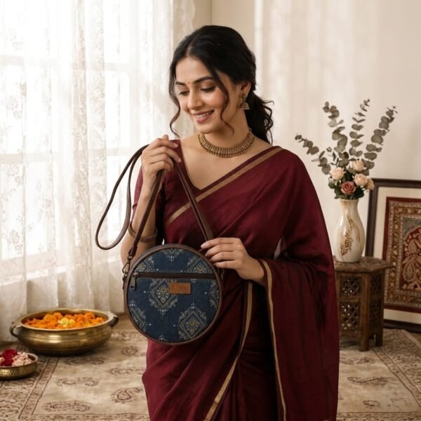 WhatsApp Image 2026-05-21 at 2.05.23 PM (1) Gulnaar Medallion Diamond Print Sling Bag