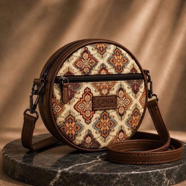 Gulnaar Sling Bag ZARI Tote & GULNAAR Sling Bag Combo – Rajwadi Angan Print