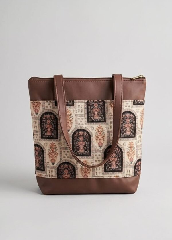 WhatsApp Image 2026-05-23 at 8.23.02 PM Zari Mughal Floral Print Tote Bag