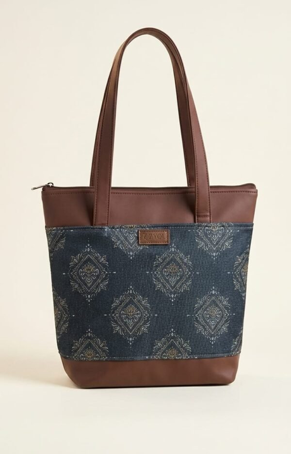WhatsApp Image 2026-05-23 at 8.27.47 PM (1) Zari Medallion Diamond Motif Tote Bag