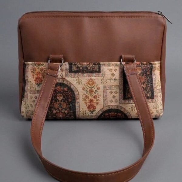 Zavira Mughal Floral Print Satchel Bag