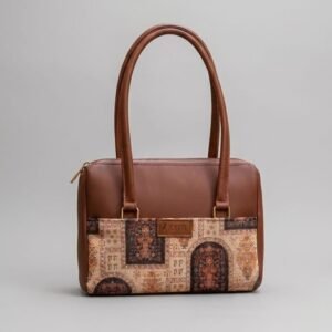 Zavira Mughal Floral Print Satchel Bag