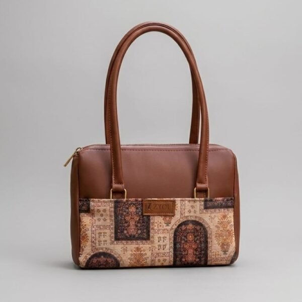 Zavira Mughal Floral Print Satchel Bag