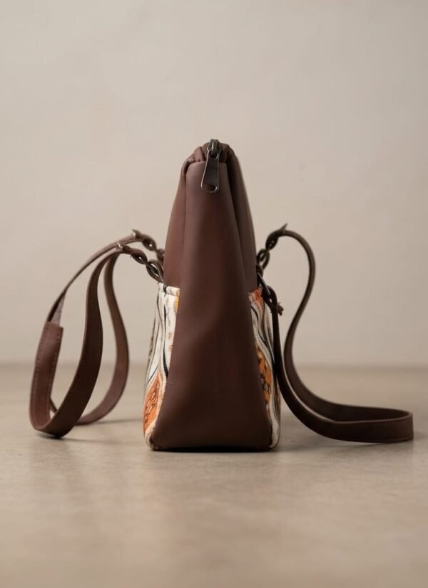 Zavira  Bandanan paisley Print Satchel Bag