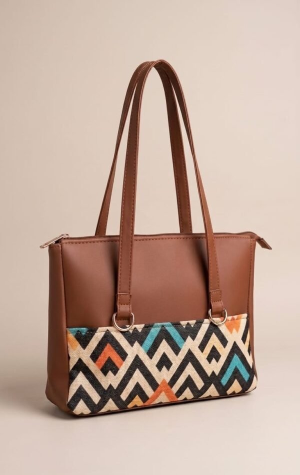 WhatsApp Image 2026-05-24 at 2.03.16 PM Zavira Chevron Geometric Print Satchel Bag