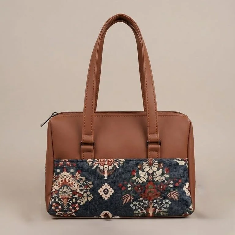Zavira Shahi Noor Print Satchel Bag
