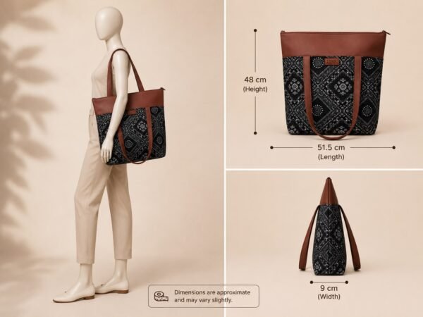 WhatsApp Image 2026-08-03 at 8.26.28 PM Utsav Medallion Diamond Print Tote Bag