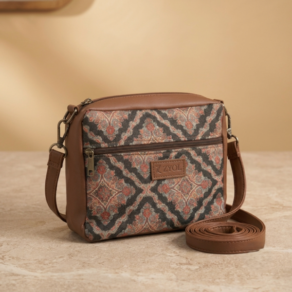 Saara Ajrakh Print Sling Bag